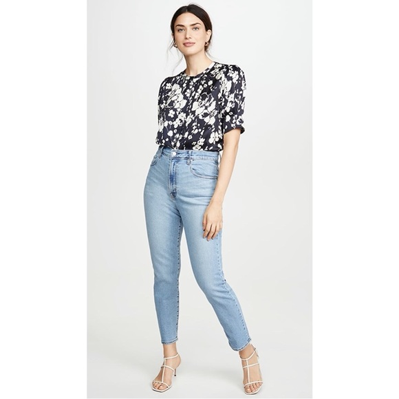 JOIE Devonia Blouse in Midnight Size Small Silky Floral Print MSRP $198 - Picture 15 of 15